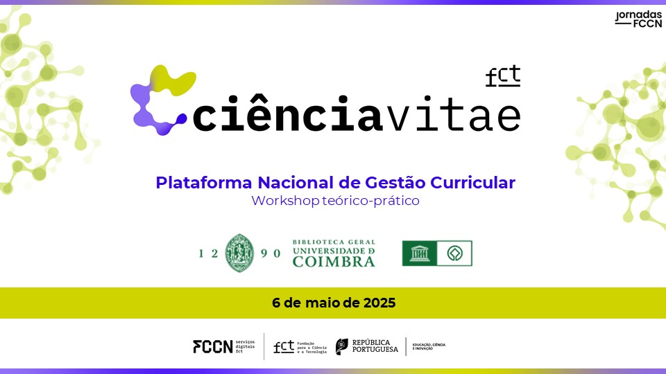Workshop teórico-prático CIÊNCIAVITAE na Universidade de Coimbra
