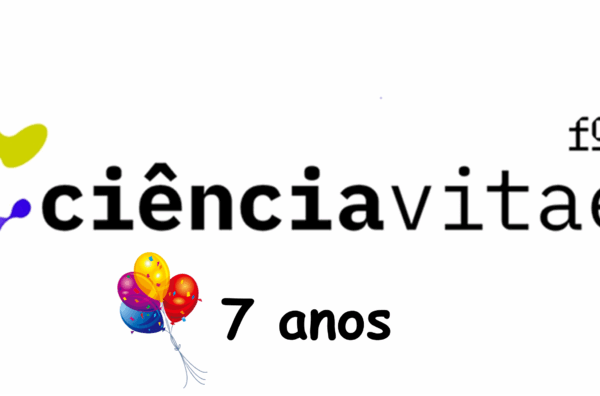 Imagem comemorativa do 7 anos Ciência Vitae
