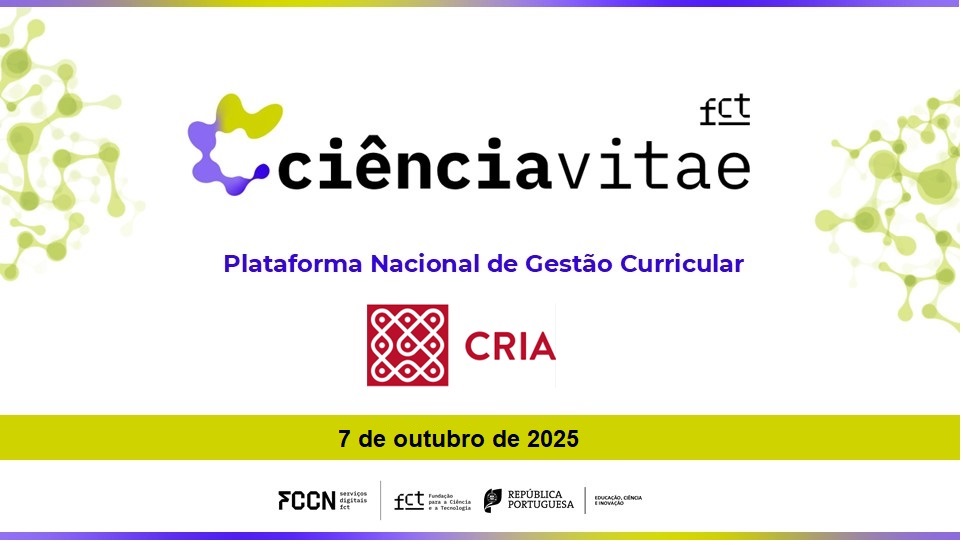 Imagem com os logos do CIÊNCIAVITAE e CRIA